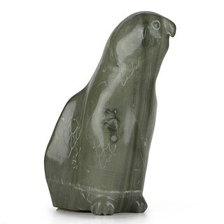 Large Inuit Stone Bird Carving