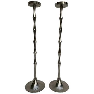 Tall & Sculptural Candle Holders in Stanless Steel
