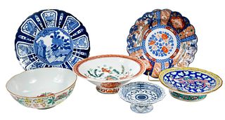 Six Assorted Chinese Porcelain Dishes