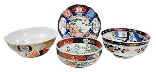 Four Pieces of Japanese Imari Porcelain