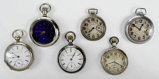 Six Elgin Pocket Watches