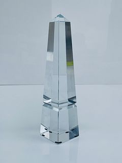 Crystal Glass Obelisk, New in the Box