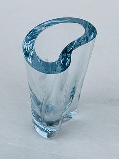 Freeform Crystal Vase by Strombergshyttan
