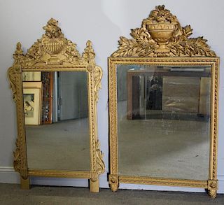 Lot of 2 Gilt and Carved French Style Mirrors.