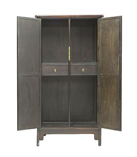 A pair of Ming-style rounded-corner tapered Cabinets