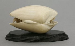 An ivory Shell Dream late 19th century the