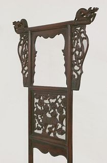 An hardwood Washbasin Stand late 19th century the top