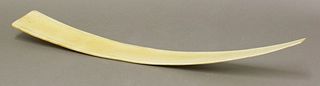 A rare ivory Hu probably 18th century the long length
