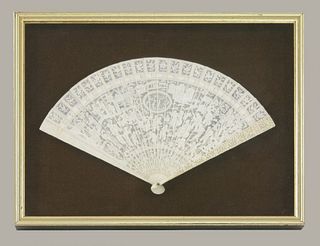 A Canton ivory Fan late 18th/early 19th century