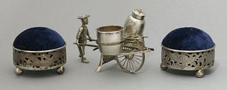 A silver condiment early 20th century modelled as a