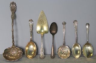 STERLING. Miscellaneous Grouping of Serving Pieces