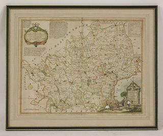 Thomas Kitchin, A New Improved Map of Hartfordshire,