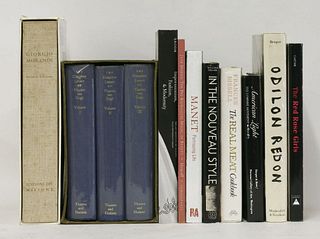 A large quantity of art reference books (qty)