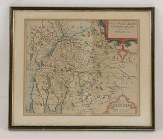 Four hand coloured maps, comprising: 'Dorcestria',
