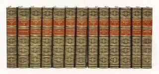 BINDING: Thackeray, W M: The works, Thirteen volumes.