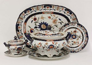 An extensive Mason's ironstone Dinner Service, with a