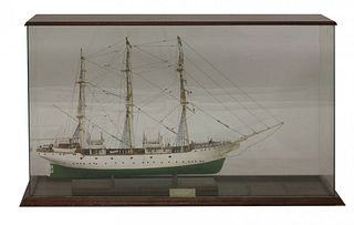 A scratch built model of the 'Danish Training Ship