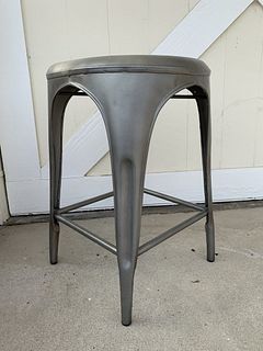 Aged Steel Counter stool by Restoration Hardware