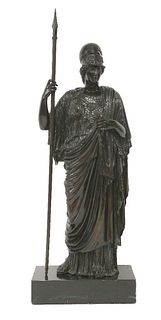 A bronze figure of Minerva, late 19th/early 20th