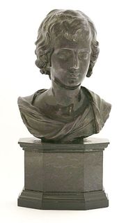 A bronze bust of the young Christ, after the original
