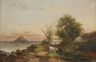 Joseph Horlor (1809-1887) VIEW OF ST. MICHAEL'S MOUNT