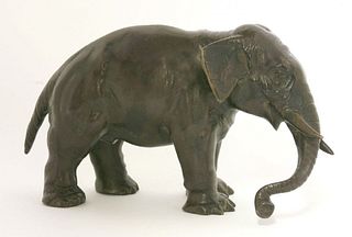 A bronze elephant, possibly German, 17th century, the