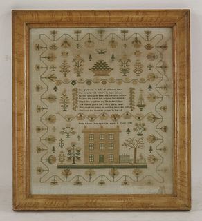 A Victorian sampler, worked by Mary Kitchin