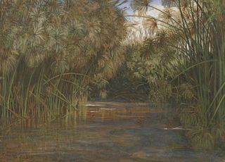 Walter Crane RWS (1845-1915) 'SYRACUSE, ANAPO RIVER'