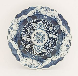 A Worcester blue and white Bowl, c.1770-1775, painted