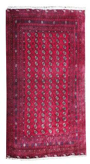 A Turkoman rug, 250 x 370cm approx