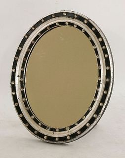 An Irish oval strut mirror, early 19th century, with