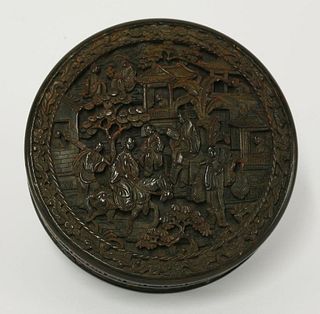 A Chinese tortoiseshell box and cover, 19th century,
