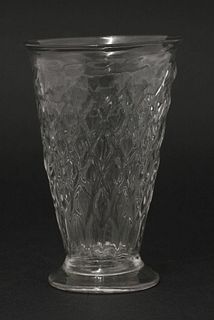 An unusual diamond moulded Jelly Glass, c.1720, with