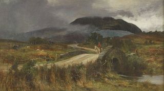 J...Hamilton (19th century) 'THE ROAD TO ARGYLE' Signed