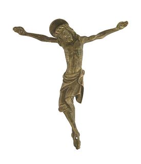 A bronze Corpus Christi, German, probably 16th century,