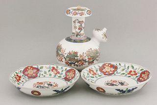 A pair of Arita Dishes,c.1700, each painted in