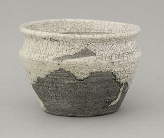 A Shino ware Bowl, probably 18th century, the iron-rich
