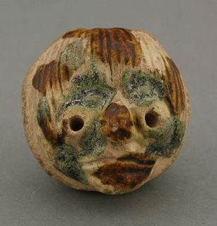 A rare earthenware Head, AFCprobably Liao dynasty