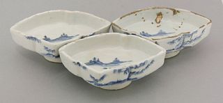 A set of three ko-sometsuke Dishes, c.1650, each