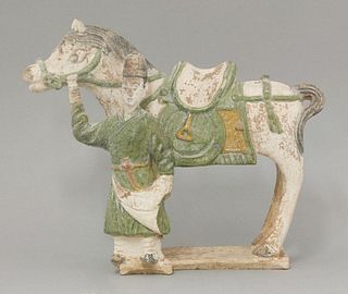 A Tomb Figure, Ming dynasty (1368-1644), of a pony, its