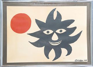 Alexander Calder (1898-1976) Red Sun, Lithograph
