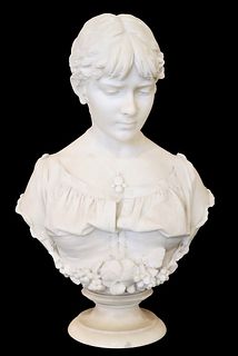 Prof. Andrei Cambi (19th C.) Italian, Marble Bust