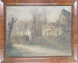 Country Landscape, Signed Oil on Canvas