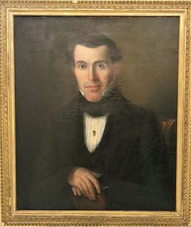 Antique Portrait of a Gentleman, Oil on Canvas