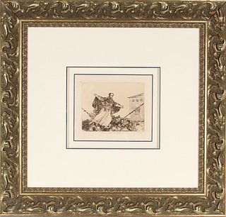 Francisco Goya 'Que Se Rompe La Cuerda' Etching