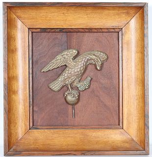 American Nautical Eagle Plaque, Brass