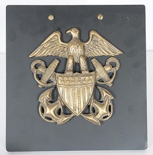 American Eagle Nautical Plaque, Brass