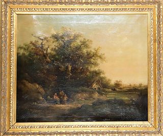 19th C English Landscape, Manner of Meadows