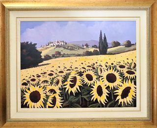 Sunflowers by Joanny, Giclee on Canvas