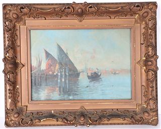 Late 19th/Early 20th C. Signed Venetian School O/C